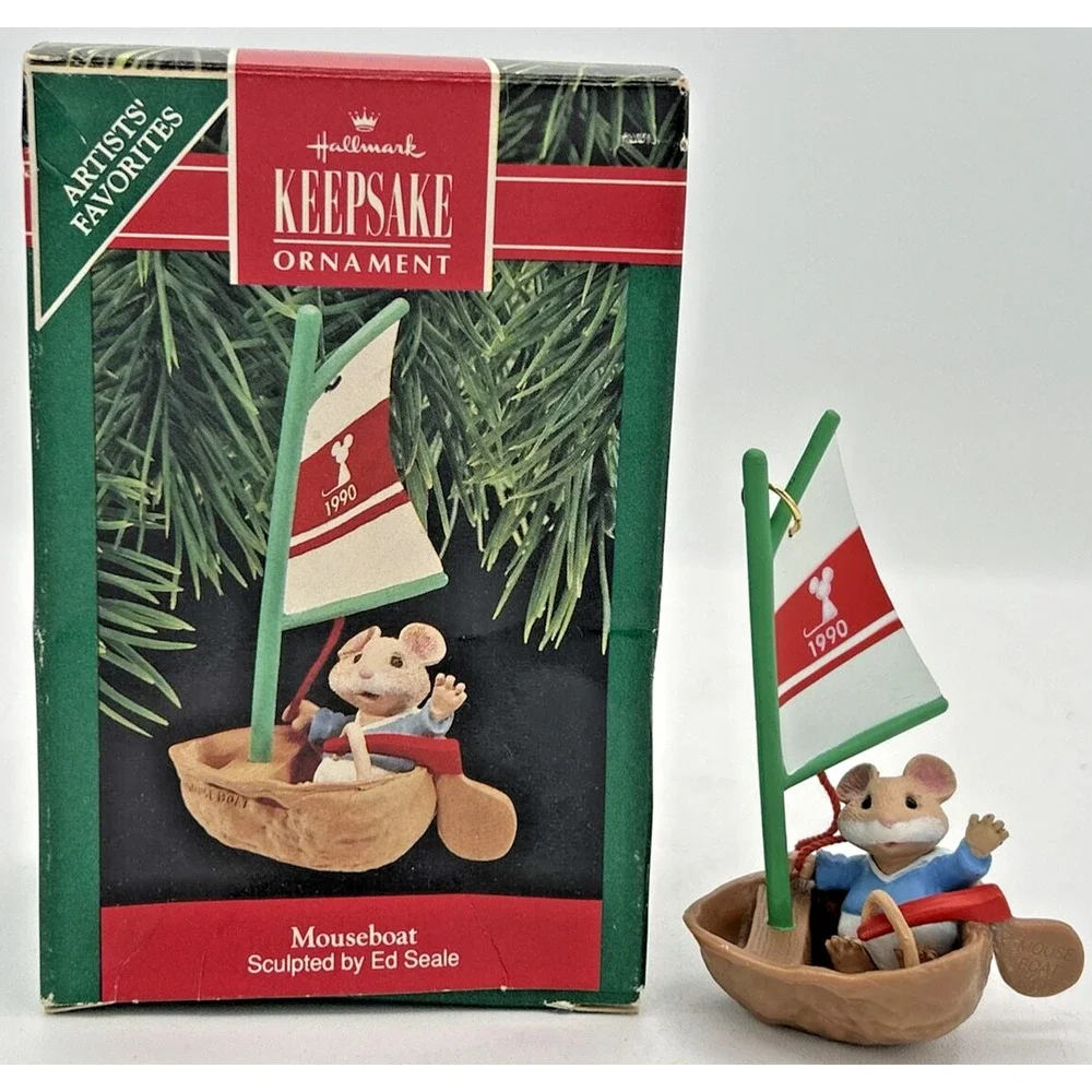 Hallmark Keepsake Ornament Mouseboat 1990‎ U111